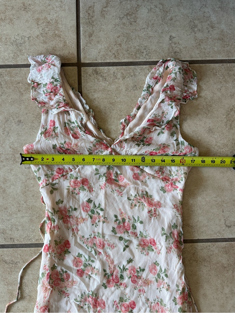 Mango V Neck Floral Maxi Dress - Picture 10 of 11